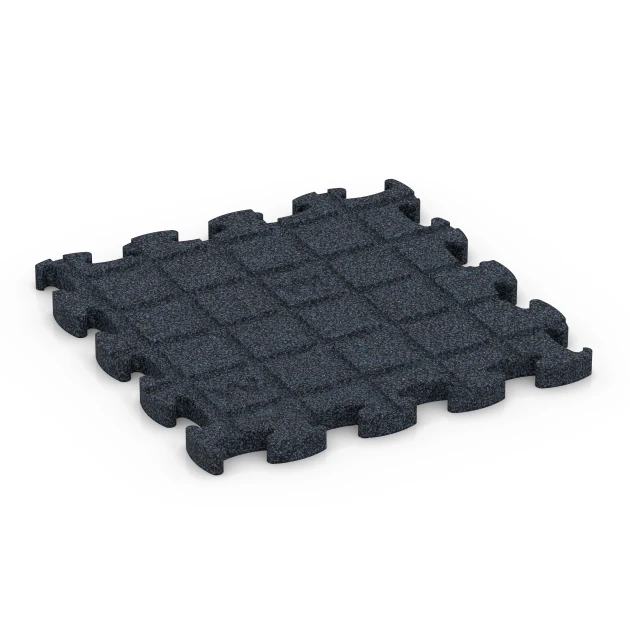 Aufsicht auf die Unterseite, also die Bodenseite von WARCO-Formteil 6960 - Fitness Premium Boden im Format 45,9 x 45,9 x 1,8.
