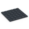 Aufsicht auf die Unterseite, also die Bodenseite von WARCO-Formteil 7133 - Outdoor-Fitnessboden im Format 60 x 60 x 3 cm | 0,36 m².