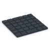 Aufsicht auf die Unterseite, also die Bodenseite von WARCO-Formteil 7139 - Outdoor-Fitnessboden im Format 60 x 60 x 3 cm | 0,36 m².