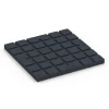 Aufsicht auf die Unterseite, also die Bodenseite von WARCO-Formteil 7141 - Outdoor-Fitnessboden im Format 60 x 60 x 4 cm | 0,36 m².