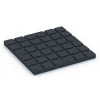 Aufsicht auf die Unterseite, also die Bodenseite von WARCO-Formteil 7148 - Outdoor-Fitnessboden im Format 60 x 60 x 4 cm | 0,36 m².