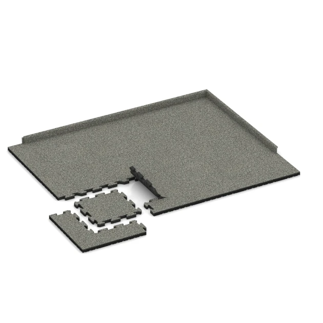 Typische Verlegung oder Einbausituation für den Artikel 4118 von WARCO - Ballspielplatte, Farbton Grauer Granit in der Abmessung 50 x 50 x 4 cm | 0,25 m².