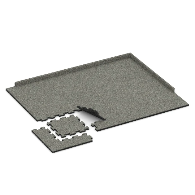 Typische Verlegung oder Einbausituation für den Artikel 2621 von WARCO - Klickfliese, Farbton Grauer Granit in der Abmessung 50 x 50 x 3 cm | 0,25 m².