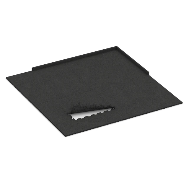 Typische Verlegung oder Einbausituation für den Artikel 3354 von WARCO - Hunde-Bodenplatte, Farbton Anthrazit in der Abmessung 100 x 100 x 3 cm | 1,00 m².