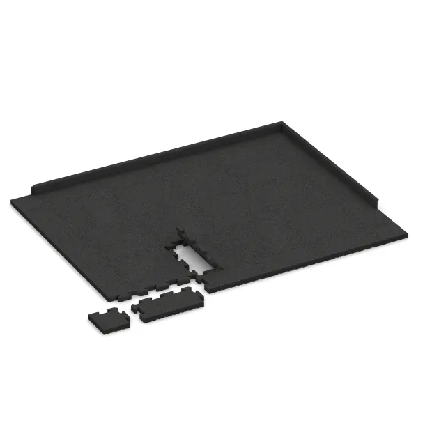 Typische Verlegung oder Einbausituation für den Artikel 5005 von WARCO - Randplatte, Farbton Anthrazit in der Abmessung 500 x 235 x 40 mm.