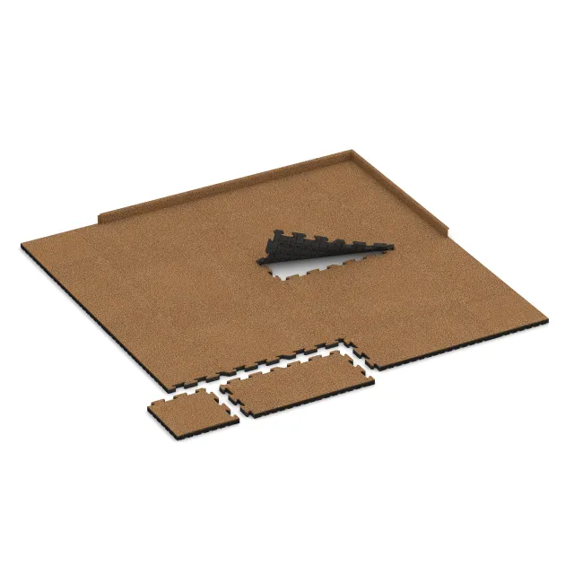 Typische Verlegung oder Einbausituation für den Artikel 5093 von WARCO - Randplatte, Farbton Terra Cotta in der Abmessung 1000 x 485 x 40 mm.
