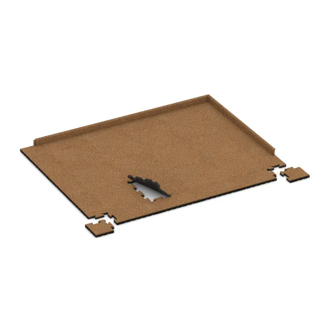 Typische Verlegung oder Einbausituation für den Artikel 4878 von WARCO - Eckplatte (Zuschnitt), Farbton Terra Cotta in der Abmessung 235 x 235 x 30 mm.