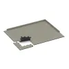 Typische Verlegung oder Einbausituation für den Artikel 3885 von WARCO - Bodenschutzmatte 1,8 cm HD – Fitness, Farbton Heller Granit in der Abmessung 500 x 500 x 18 mm.