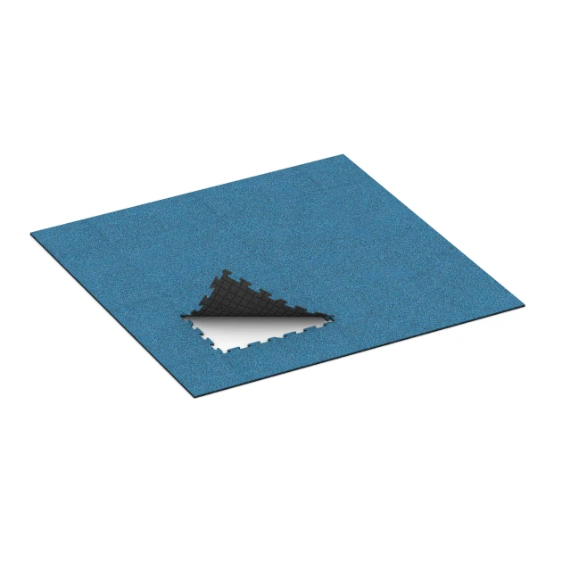 Typische Verlegung oder Einbausituation für den Artikel 4239 von WARCO - Sportboden‑Platte 1,8 cm, Farbton Atlantik in der Abmessung 100 x 100 x 1,8 cm | 1,00 m².