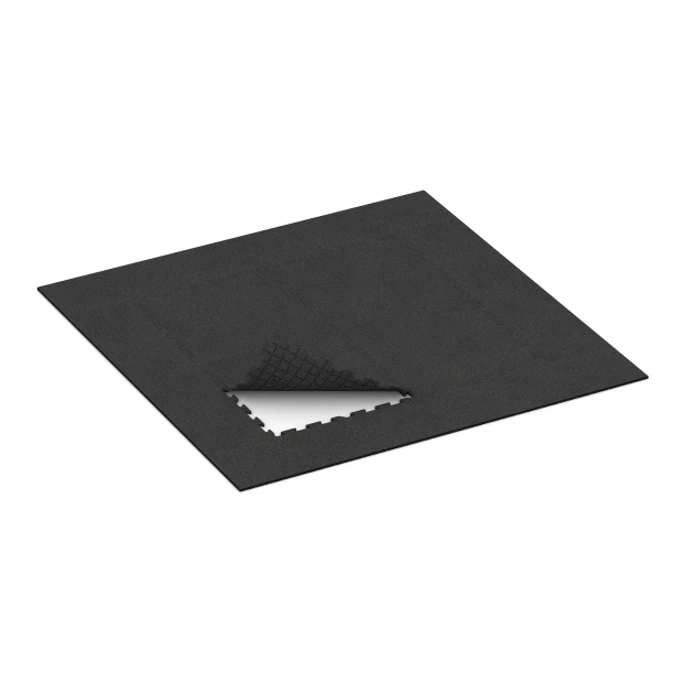 Typische Verlegung oder Einbausituation für den Artikel 4243 von WARCO - Sportboden‑Platte 1,8 cm, Farbton Anthrazit in der Abmessung 100 x 100 x 1,8 cm | 1,00 m².