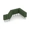 Typische Verlegung oder Einbausituation für den Artikel 2552 von WARCO - Gummi-Palisade, Farbton Grasgrün in der Abmessung ø250 x 400 mm.