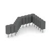 Typische Verlegung oder Einbausituation für den Artikel 2553 von WARCO - Gummi-Palisade, Farbton Schiefergrau in der Abmessung ø250 x 400 mm.