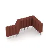 Typische Verlegung oder Einbausituation für den Artikel 2555 von WARCO - Gummi-Palisade, Farbton Ziegelrot in der Abmessung ø250 x 600 mm.