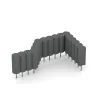 Typische Verlegung oder Einbausituation für den Artikel 2559 von WARCO - Gummi-Palisade, Farbton Schiefergrau in der Abmessung ø250 x 600 mm.