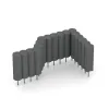 Typische Verlegung oder Einbausituation für den Artikel 2565 von WARCO - Gummi-Palisade, Farbton Schiefergrau in der Abmessung ø250 x 800 mm.