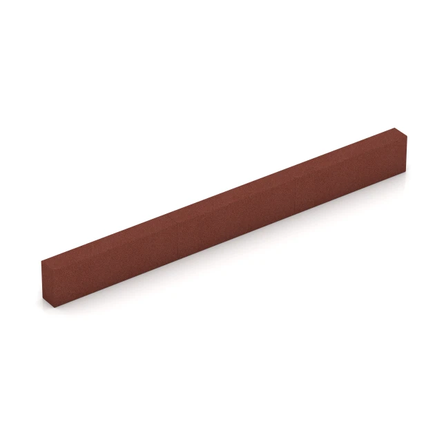 Typische Verlegung oder Einbausituation für den Artikel 7029 von WARCO - Blockstufe aus Gummigranulat, Farbton Ziegelrot in der Abmessung 100 x 30 x 15 cm.