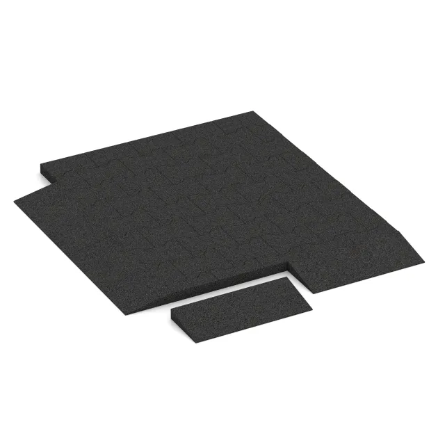 Typische Verlegung oder Einbausituation für den Artikel 2242 von WARCO - Übergangsrampe 50 × 4,3 cm, Farbton Anthrazit in der Abmessung 500 x 200 mm | 8 < 43 mm.