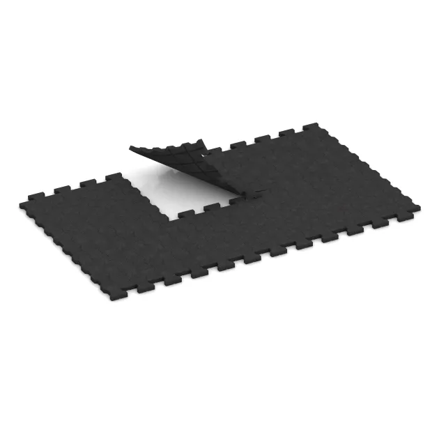 Typische Verlegung oder Einbausituation für den Artikel 3545 von WARCO - Verbundpflastermatte, Farbton Anthrazit in der Abmessung 1120 x 1000 x 43 mm.