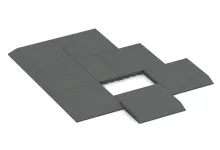 Rand-Platte (eine Seite abgeschrägt)