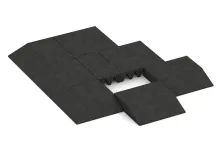 Rand-Platte (eine Seite abgeschrägt)