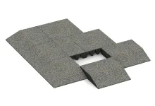 Rand-Platte (eine Seite abgeschrägt)