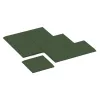 Typische Verlegung oder Einbausituation für den Artikel 0465 von WARCO - Eck-Platte (zwei Seiten abgeschrägt), Farbton Grasgrün in der Abmessung 500 x 500 x 30 mm.