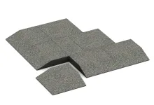 Eck-Platte (zwei Seiten abgeschrägt)