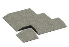 Eck-Platte (zwei Seiten abgeschrägt)