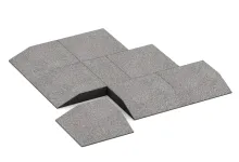 Eck-Platte (zwei Seiten abgeschrägt)