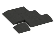 Eck-Platte (zwei Seiten abgeschrägt)