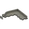 Typische Verlegung oder Einbausituation für den Artikel 2256 von WARCO - Wandschutz Sockelleiste, Farbton Heller Granit in der Abmessung 750 x 20 x 80 mm.