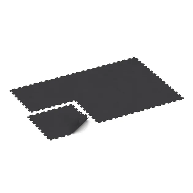 Typische Verlegung oder Einbausituation für den Artikel 1064 von WARCO - Fitnessboden Kompakt, Farbton Anthrazit matt in der Abmessung 970 x 970 x 8 mm | 0,94 m.
