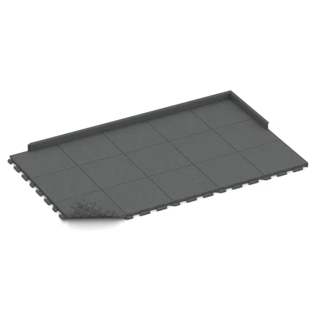 Typische Verlegung oder Einbausituation für den Artikel 1389 von WARCO - Gehwegplatte Classic, Farbton Schiefergrau in der Abmessung 500 x 500 x 40 mm.