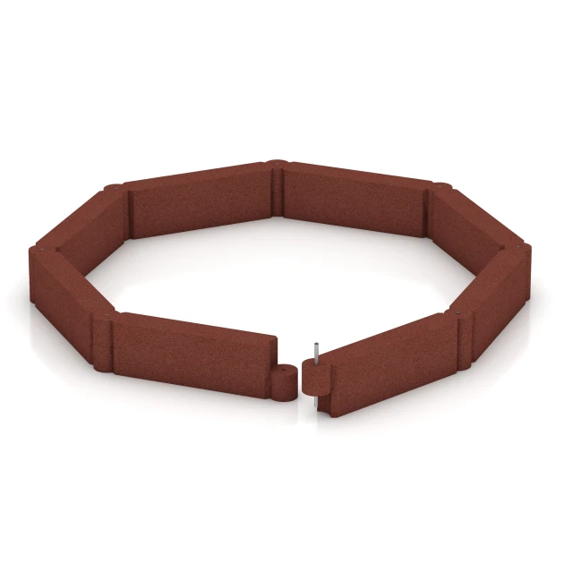 Typische Verlegung oder Einbausituation für den Artikel 2573 von WARCO - Kettenelement, Farbton Ziegelrot in der Abmessung 100 x 15 x 30 cm.