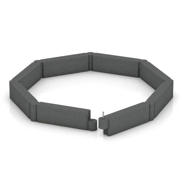 Typische Verlegung oder Einbausituation für den Artikel 2577 von WARCO - Kettenelement, Farbton Schiefergrau in der Abmessung 1000 x 150 x 300 mm.