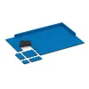 Typische Verlegung oder Einbausituation für den Artikel 5734 von WARCO - Messeboden-Klickfliese, Farbton Himmelblau in der Abmessung 306 x 306 x 20 mm.