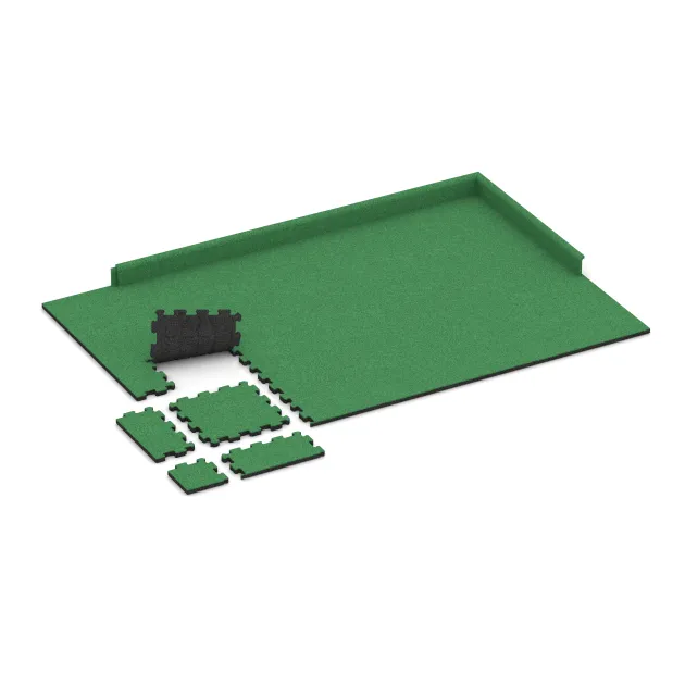 Typische Verlegung oder Einbausituation für den Artikel 5968 von WARCO - Treppenbelag, Farbton Maigrün in der Abmessung 306 x 306 x 20 mm.