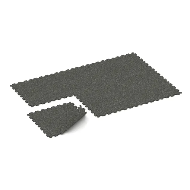 Typische Verlegung oder Einbausituation für den Artikel 1096 von WARCO - Fitnessboden Kompakt, Farbton Dunkelgrauer Granit in der Abmessung 970 x 970 x 16 mm | 0,94 m².