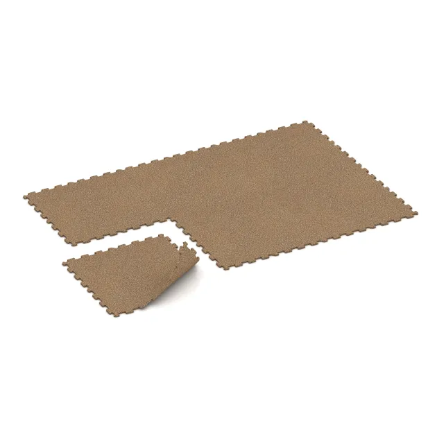 Typische Verlegung oder Einbausituation für den Artikel 1109 von WARCO - Fitnessboden Kompakt, Farbton Rattan Lounge in der Abmessung 970 x 970 x 16 mm | 0,94 m².