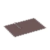 Typische Verlegung oder Einbausituation für den Artikel 6147 von WARCO - Fitness Performance Elite Trainingsboden, Farbton Mineralrot in der Abmessung 100 x 100 x 1,5 cm | 1,00 m².