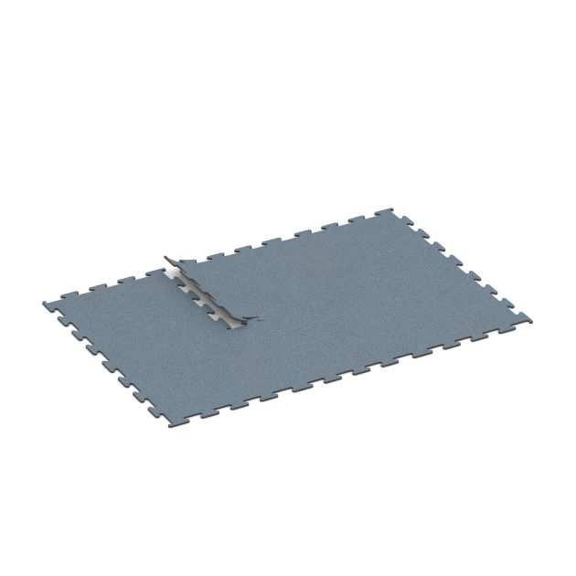 Typische Verlegung oder Einbausituation für den Artikel 6160 von WARCO - Fitness Performance Elite Trainingsboden, Farbton Altsilber in der Abmessung 100 x 100 x 1,5 cm | 1,00 m².