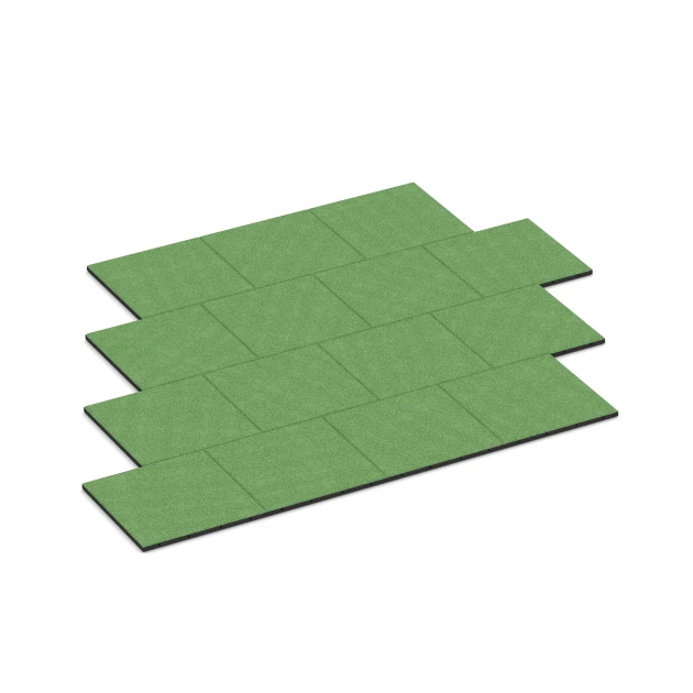 Typische Verlegung oder Einbausituation für den Artikel 6129 von WARCO - Fallschutzplatte – 95 cm, Farbton Lindgrün in der Abmessung 50 x 50 x 3 cm | 0,25 m².