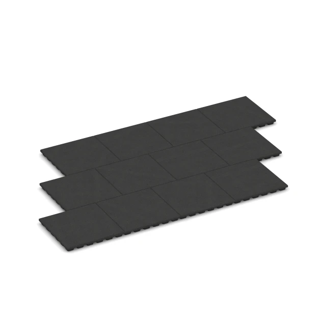 Typische Verlegung oder Einbausituation für den Artikel 6135 von WARCO - Fallschutzplatte – 170 cm, Farbton Anthrazit in der Abmessung 50 x 50 x 4,8 cm.