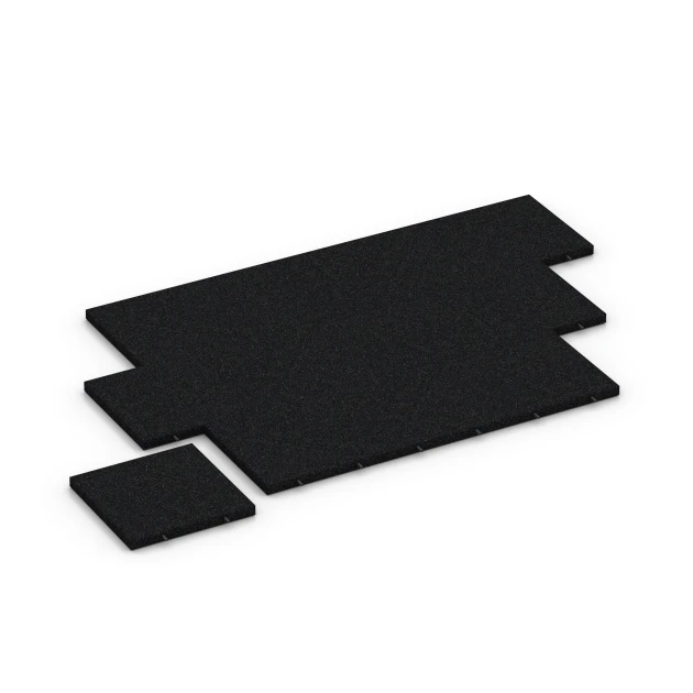 Typische Verlegung oder Einbausituation für den Artikel 6171 von WARCO - Fallschutzplatten, Farbton Anthrazit in der Abmessung 50 x 50 x 4,5 cm.