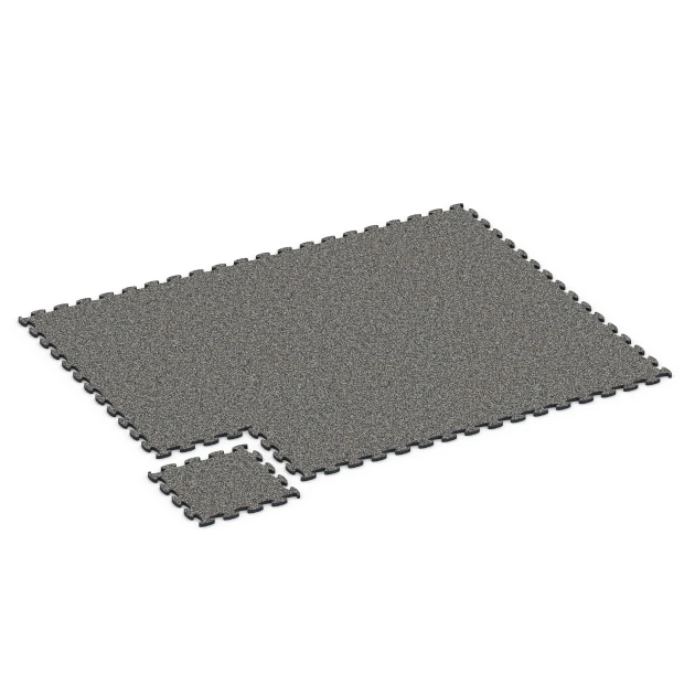 Typische Verlegung oder Einbausituation für den Artikel 6778 von WARCO - Gymnastikmatte, Farbton Dunkelgrauer Granit in der Abmessung 44,6 x 44,6 x 1,8 cm.