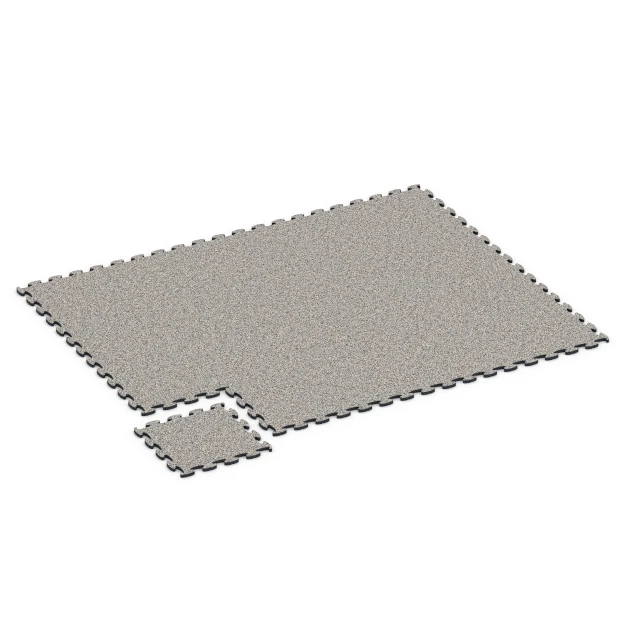 Typische Verlegung oder Einbausituation für den Artikel 6779 von WARCO - Gymnastikmatte, Farbton Grauer Granit in der Abmessung 44,6 x 44,6 x 1,8 cm.