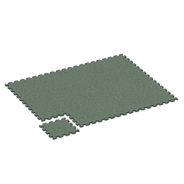 Typische Verlegung oder Einbausituation für den Artikel 6789 von WARCO - Balkon Bodenbelag, Farbton Englischer Rasen in der Abmessung 44,6 x 44,6 x 1,8 cm.
