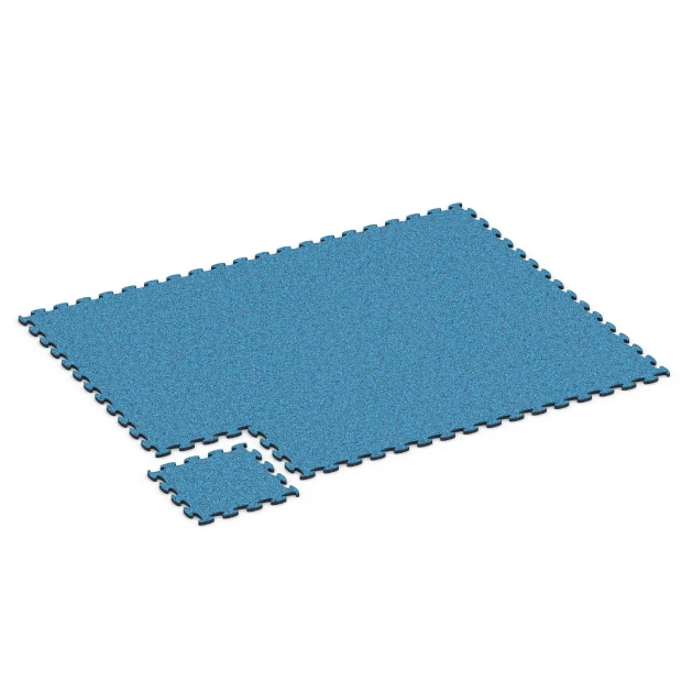 Typische Verlegung oder Einbausituation für den Artikel 6830 von WARCO - Fitness Active Floor System, Farbton Atlantik in der Abmessung 44,6 x 44,6 x 1,8 cm.