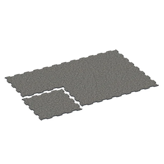 Typische Verlegung oder Einbausituation für den Artikel 6832 von WARCO - Fitness Active Floor System, Farbton Dunkelgrauer Granit in der Abmessung 97,1 x 97,1 × 1,8 cm.