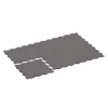 Typische Verlegung oder Einbausituation für den Artikel 6922 von WARCO - Messeboden Klickfliese, Farbton Dunkelgrauer Granit in der Abmessung 97,1 x 97,1 × 1,8 cm.